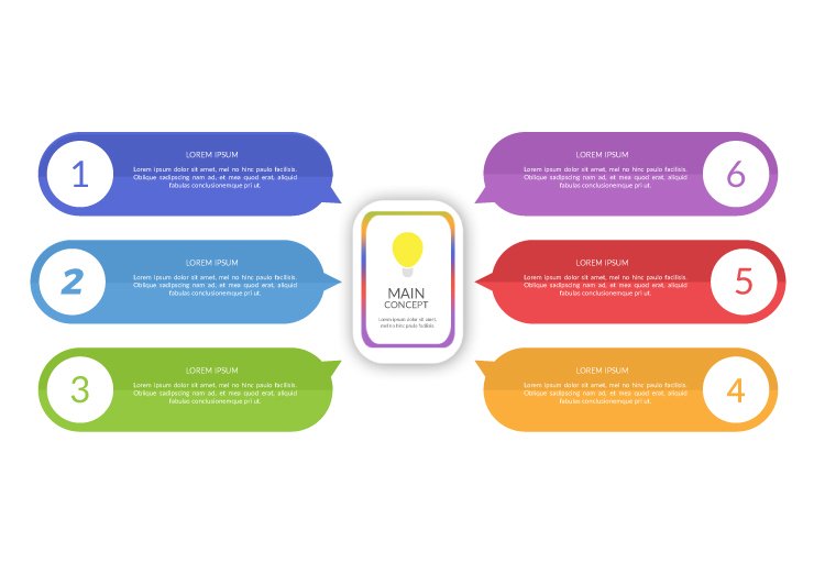 Flat Bubbles Titles Infographics