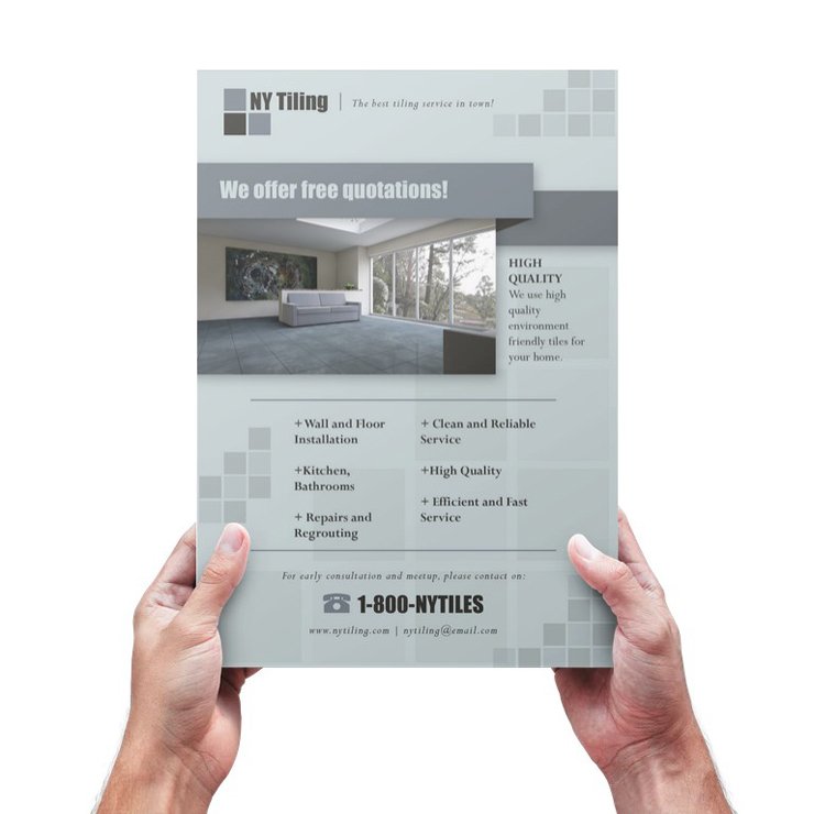 Floor Tiling Flyer Template