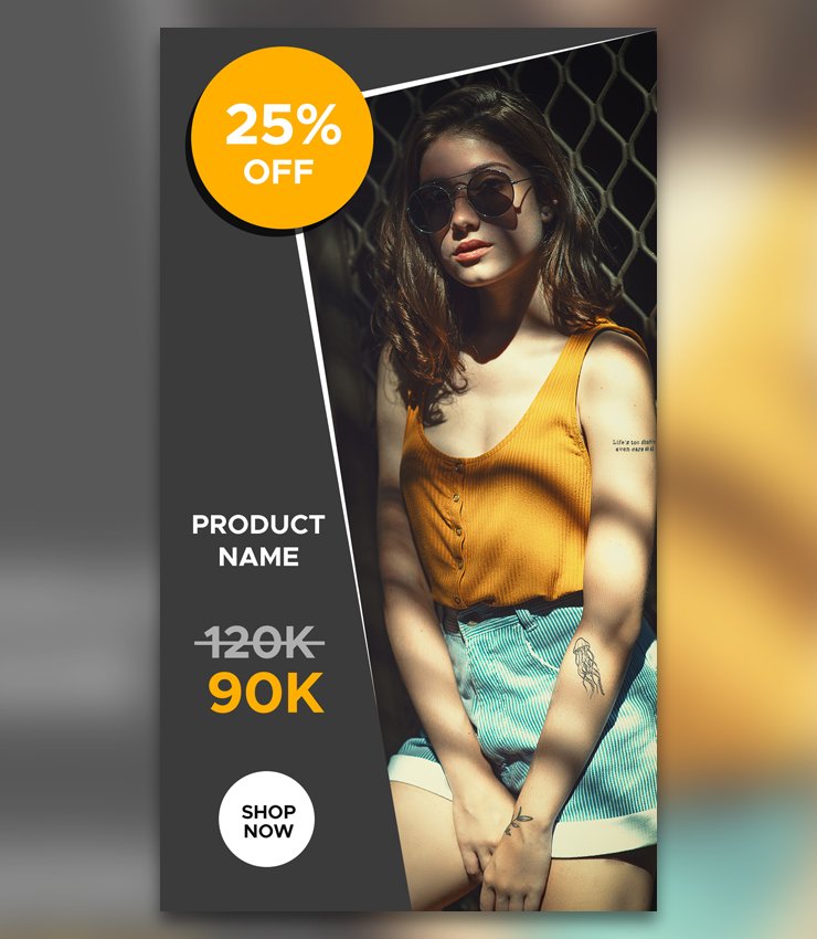 Glamour Fashion Story Banner