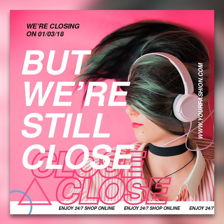 Info Announcement Social Media Post