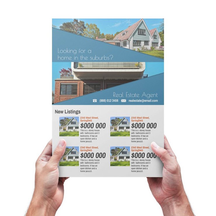 Real Estate Rental Agent Flyer Template