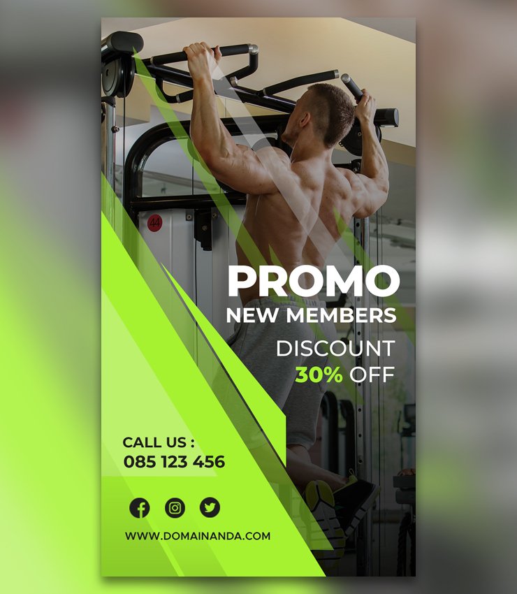Strong Fitness Gym Story Banner