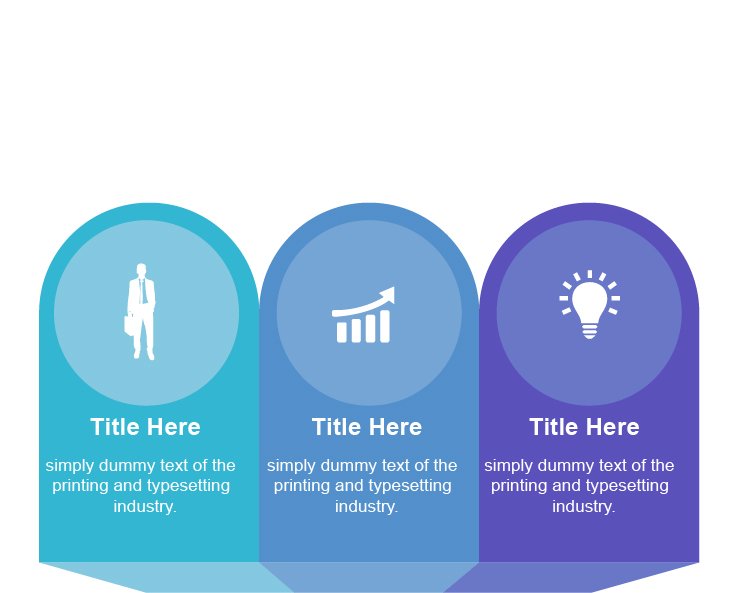 Three Title Text Block Banner Round