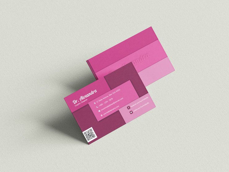 beauty center salon elegant modern business card