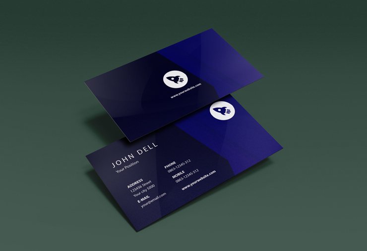 clean elegant professional business card