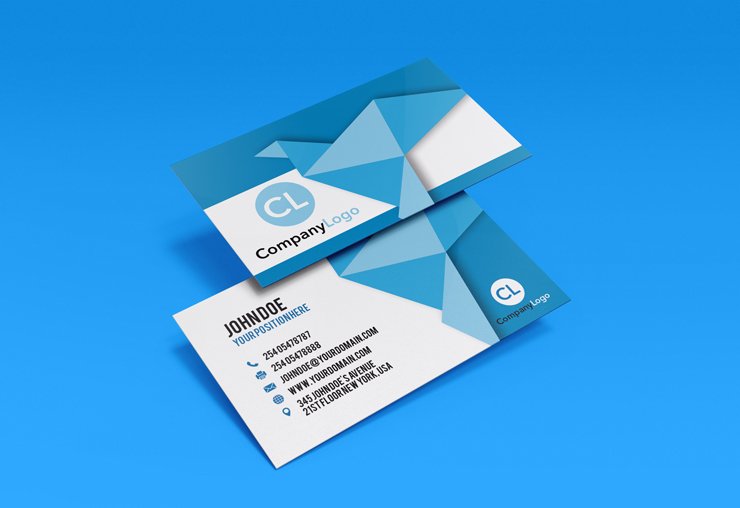 clean modern professional premium business card
