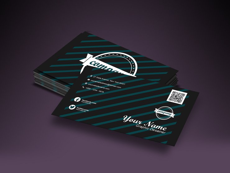 corporate commercial modern business card