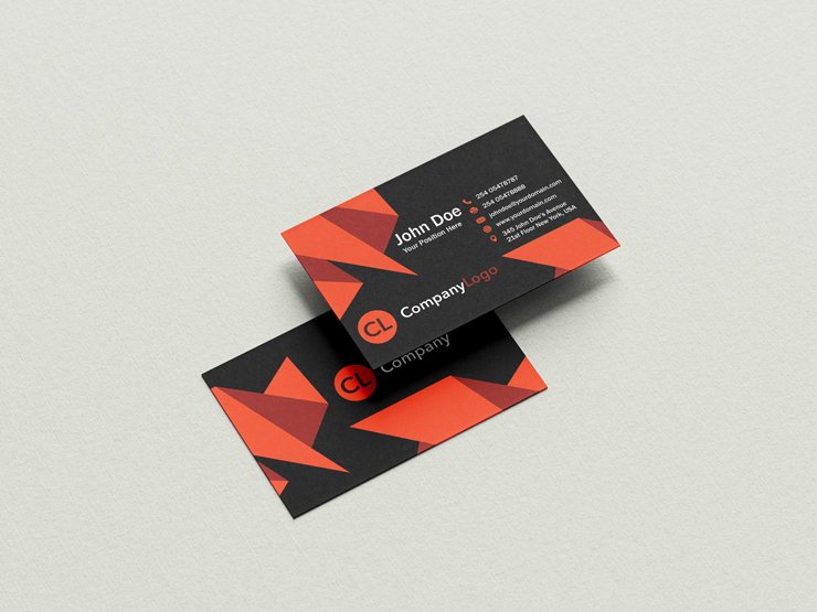 corporate playful modern unique elegant business card