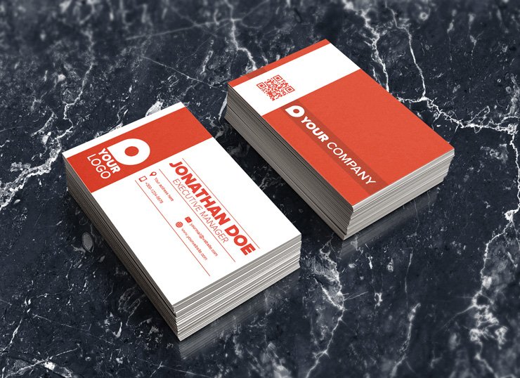 corporate professional clean modern business card