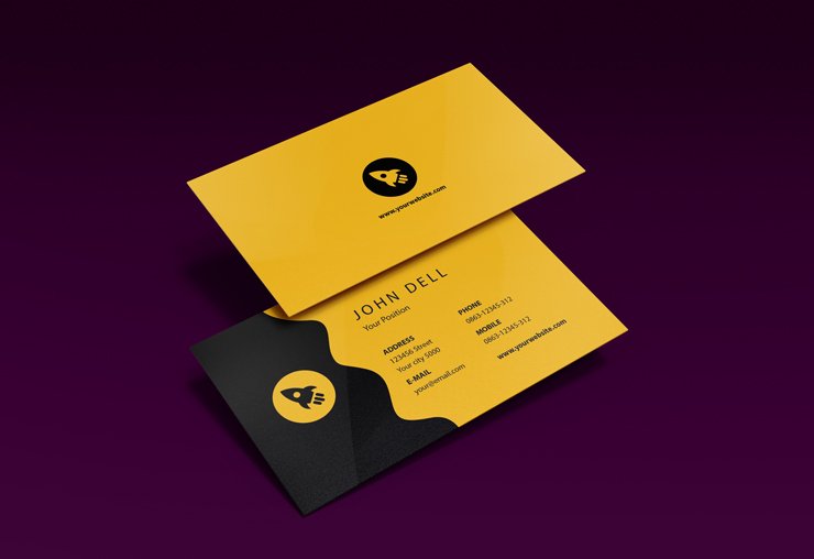 premium modern clean business card