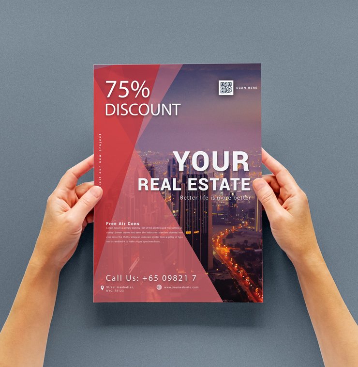 professional real estate flyer