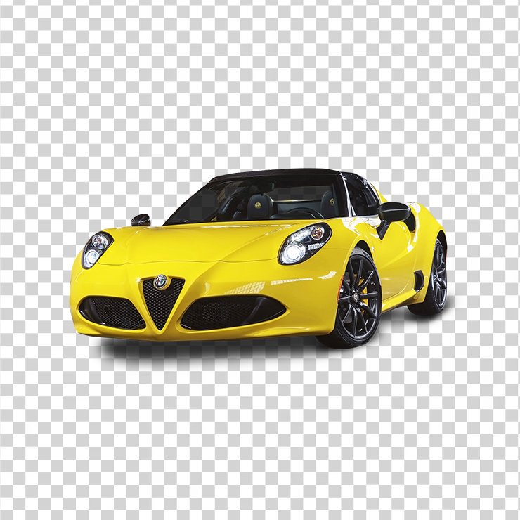 Alfa Romeo C Spider Yellow Car
