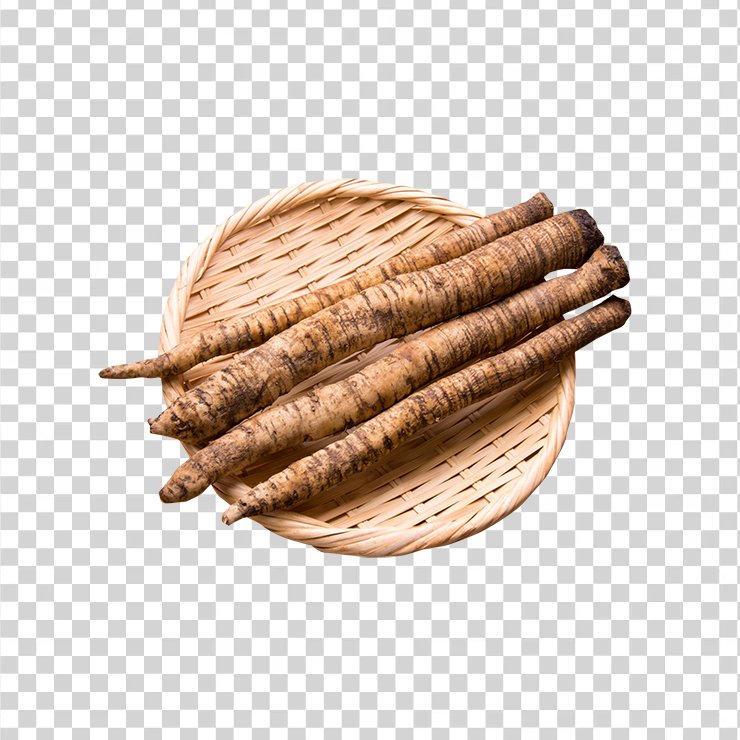 Burdock root in bowl