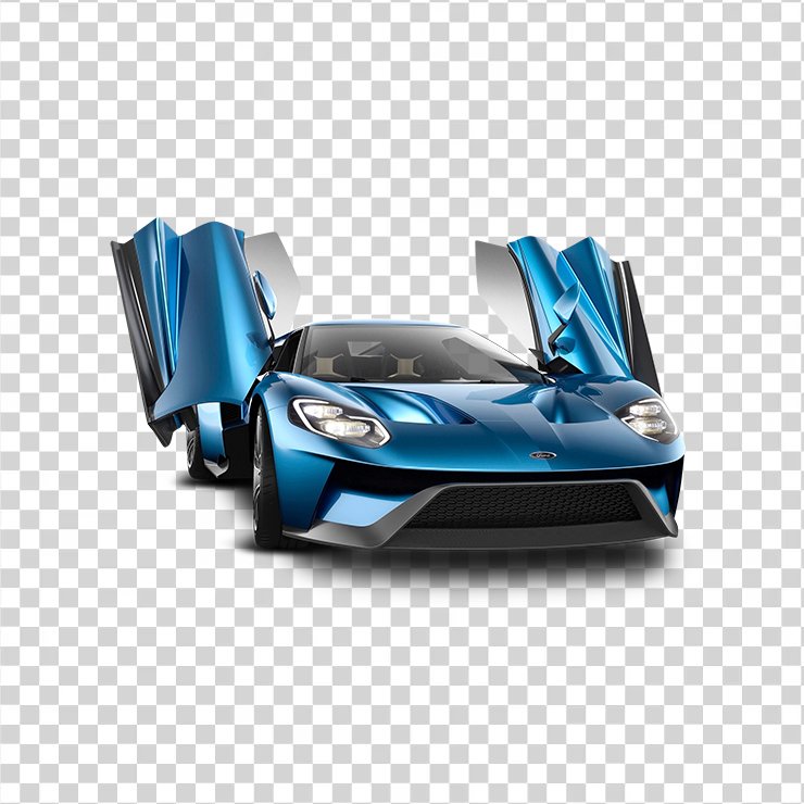 Ford Gt Blue Car