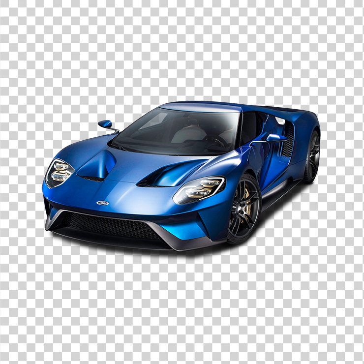Ford Gt Blue Super Car