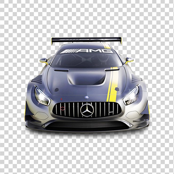 Gray Mercedes Benz Racing Car