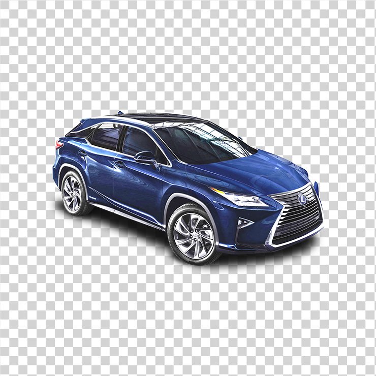Lexus Rx H Blue Car