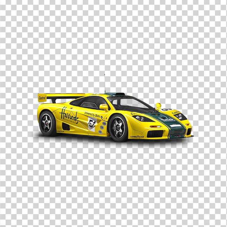 Mclaren P Gtr Yellow Sports Car