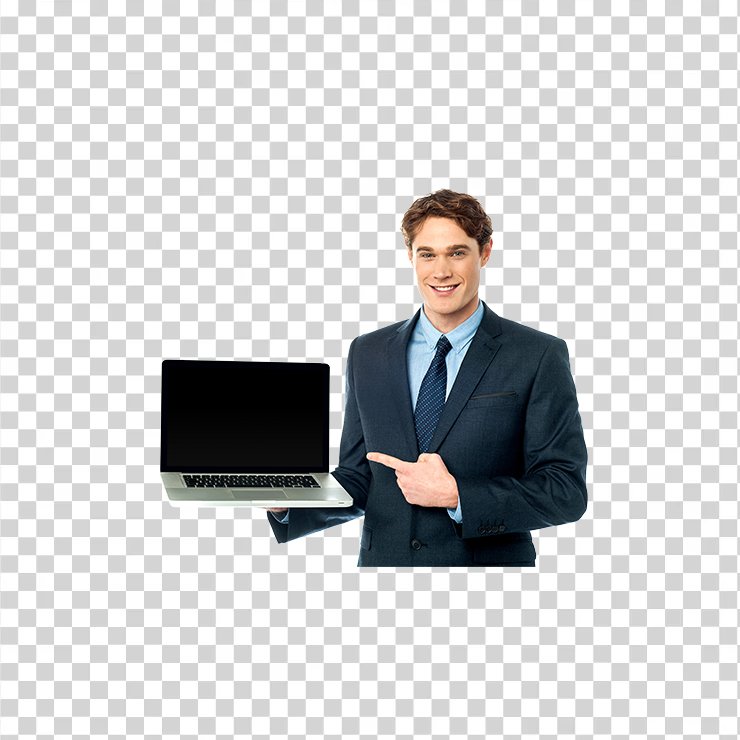 Men With Laptop Image 1