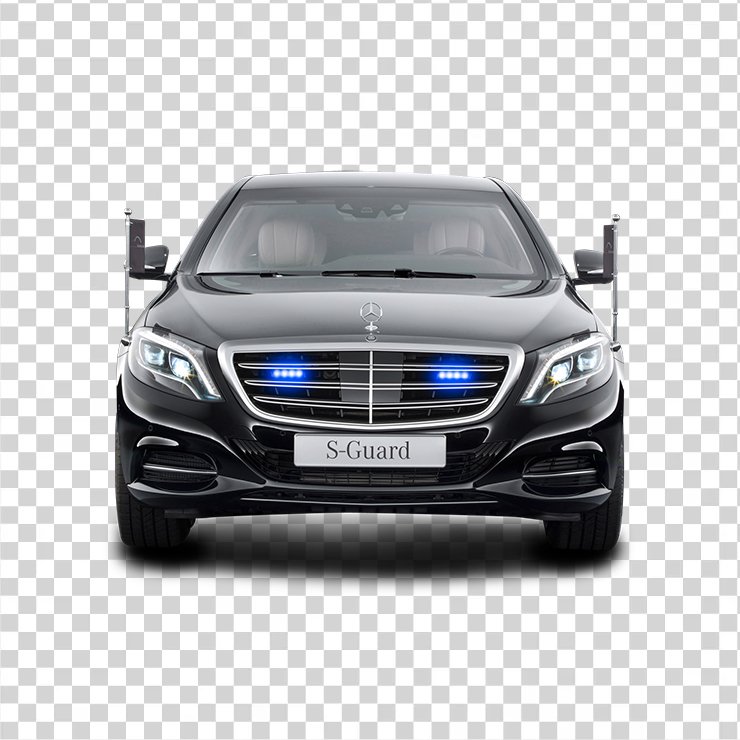 
									Mercedes Benz Sguard President Black Car