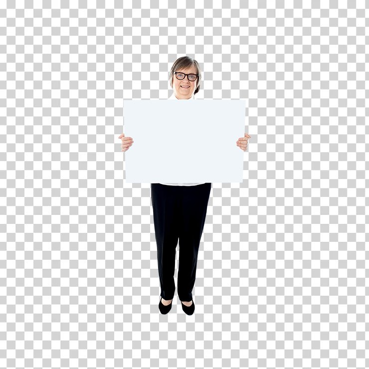 
									Old Women Holding Banner Image