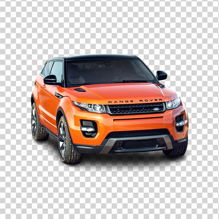 Orange Land Rover Range Rover Car