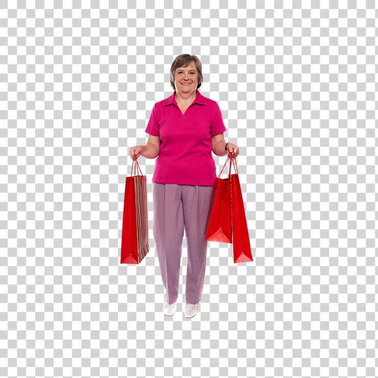 People Shopping Holding Bag