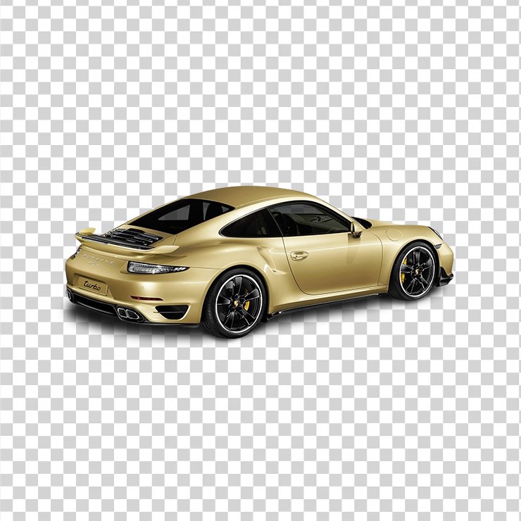 Porscheturbo Aerokit Gold Car