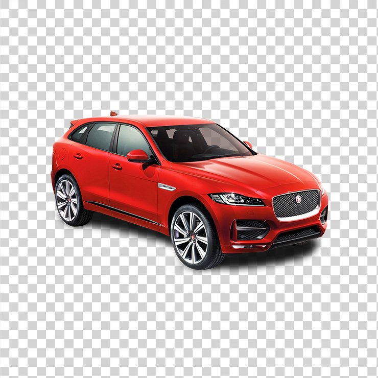 Red Jaguar F Pace Car