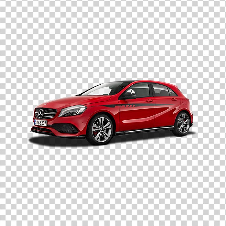 Red Mercedes Benz A Amg Car