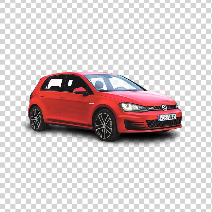 
									Red Volkswagen Golf Gtd Car