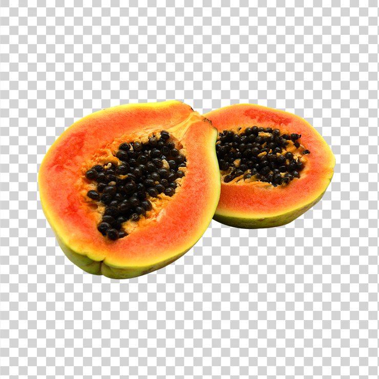 Sliced Papaya