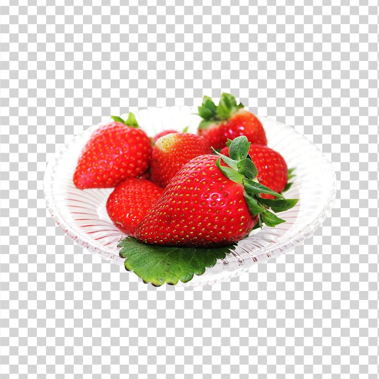 Strawberry In A Plate