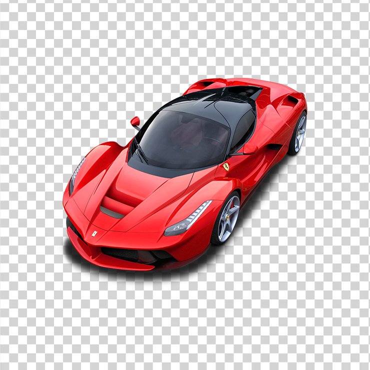 Top View Of Ferrari Laferrari Car