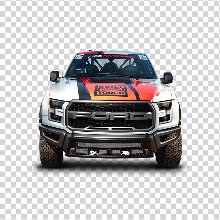 White Ford Fraptor Car Front