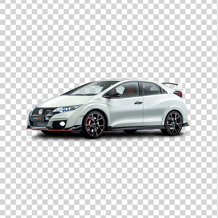 White Honda Civic Car