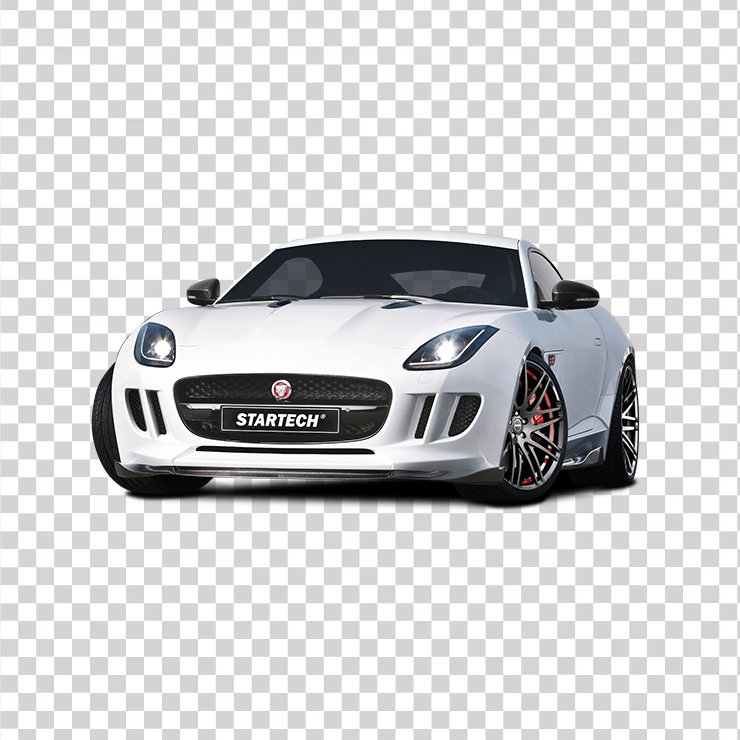 White Startech Jaguar F Type Coupe Sports Car