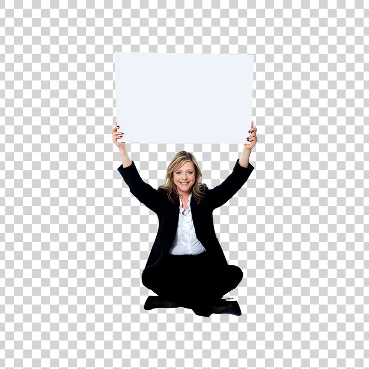 Women Holding Banner