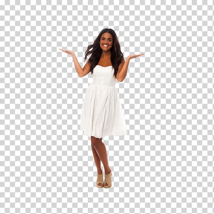 Women Pointing Both Sides Image