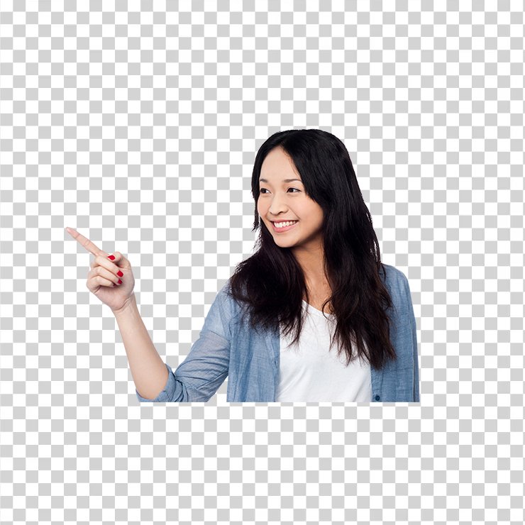 Women Pointing Left Image 1