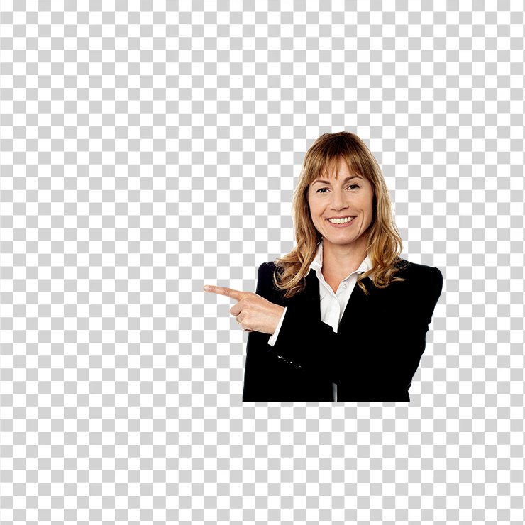 Women Pointing Left Image