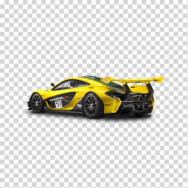 Yellow Mclaren P Gtr Car